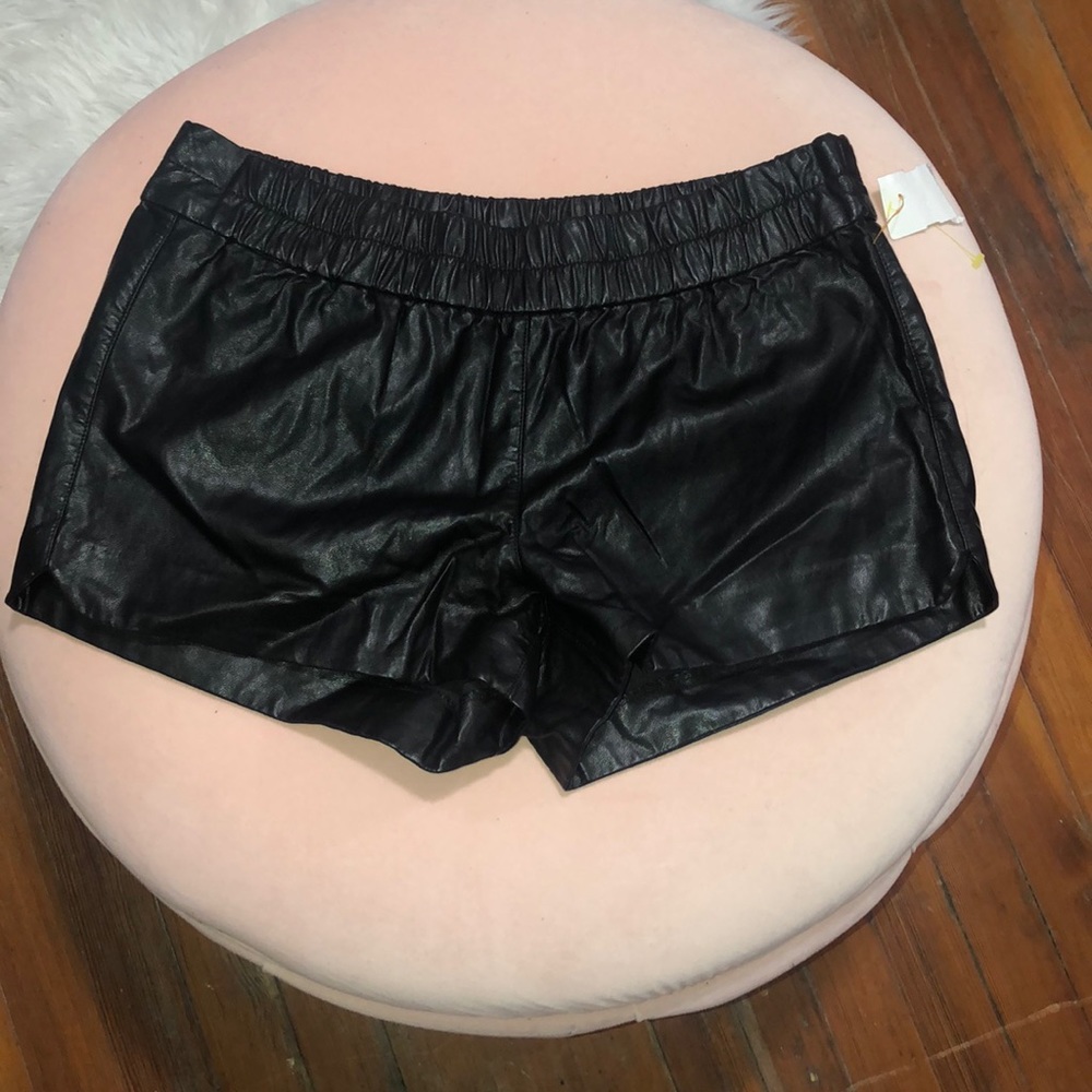 Express faux leather shorts